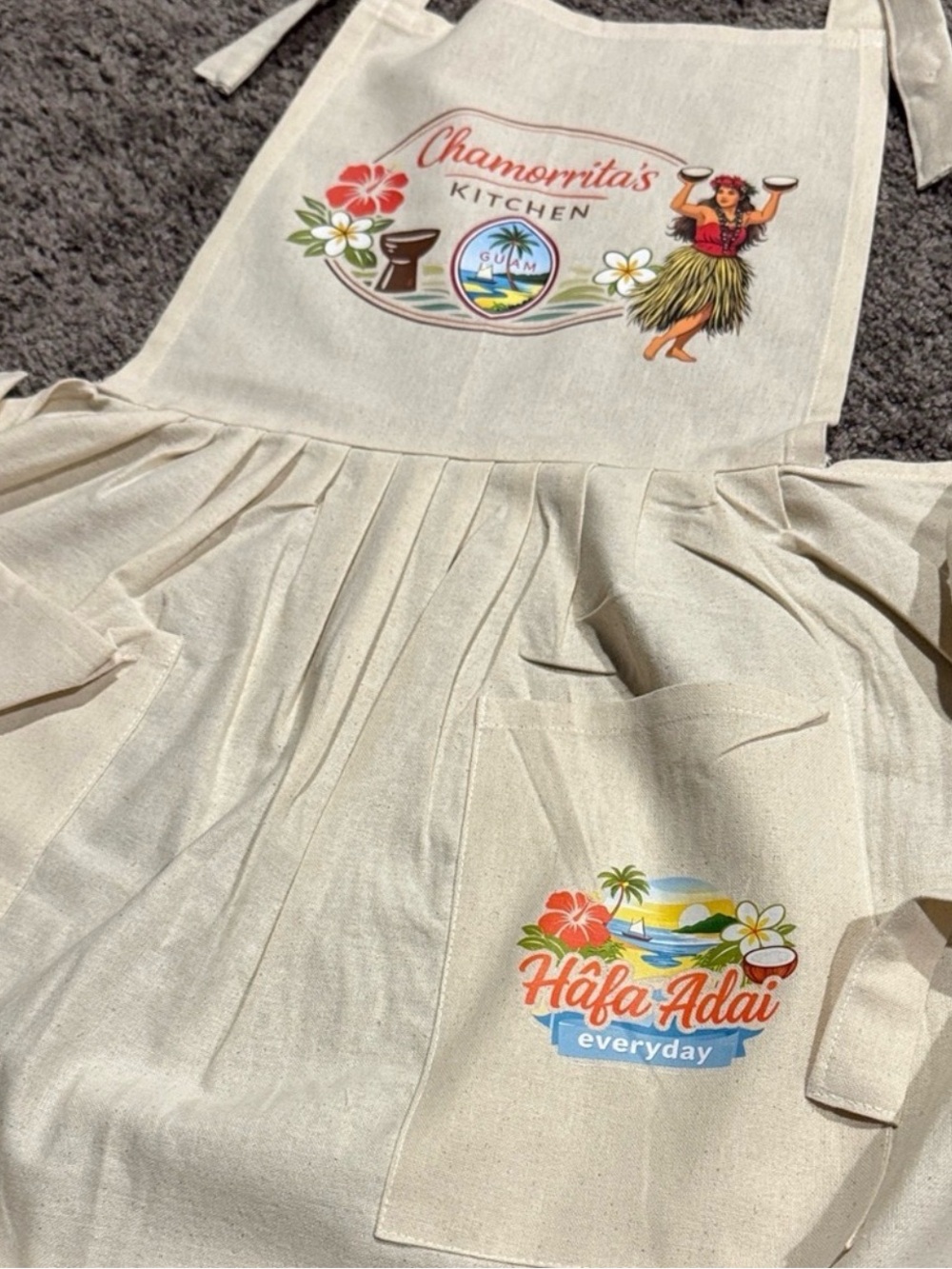 Chamorrita's Kitchen Hafa Adai Cotton Apron